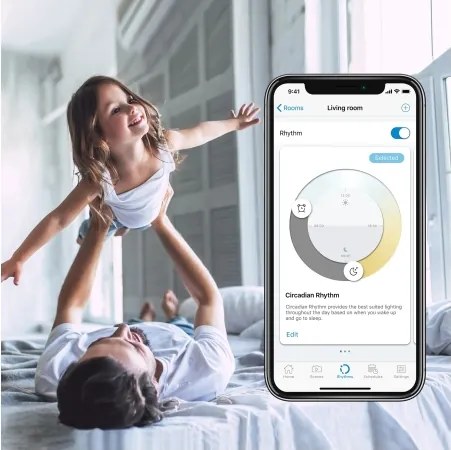 Set de 2 becuri LED RGBW reglabile A60 E27/9W/230V 2200-6500K Wi-Fi + telecomandă - WiZ