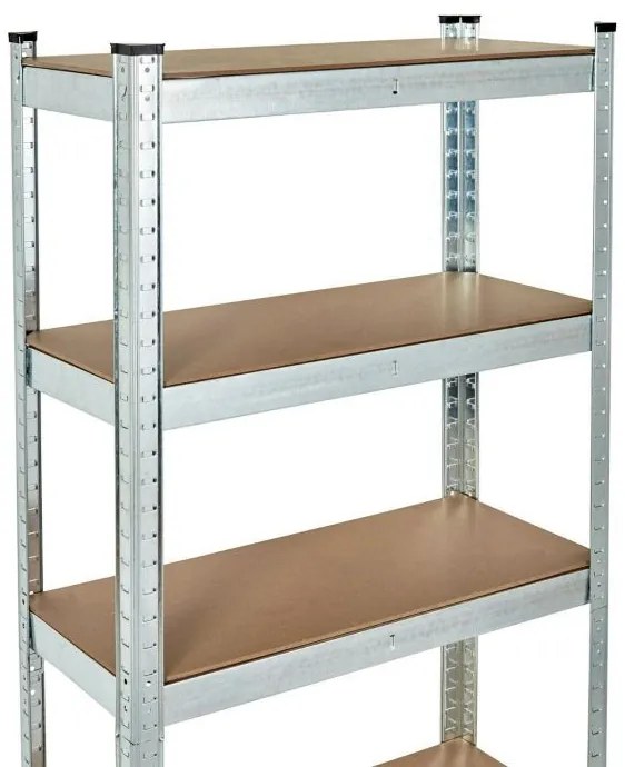 Raft metalic stabil pentru depozitare. Model cu 5 nivele 180x90x40