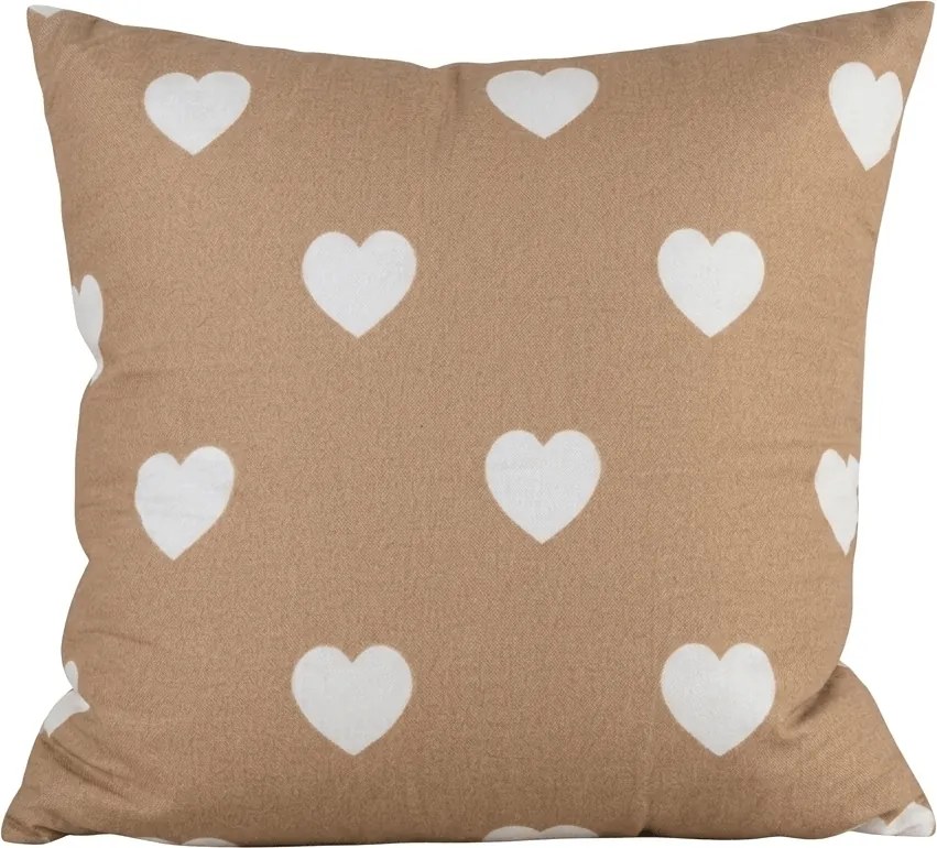 Fata de perna din microfibra CARAMHEART 45x45 cm, maro