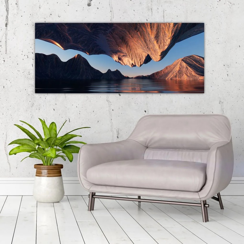 Tablou - Faleze 3D (120x50 cm)