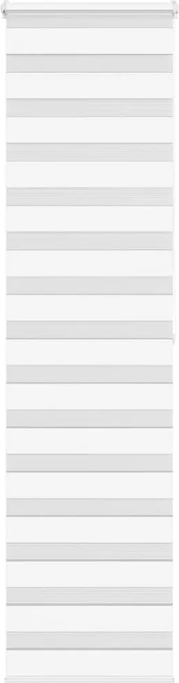 vidaXL Jaluzea tip zebra alb lățime țesătură 55,9 cm poliester