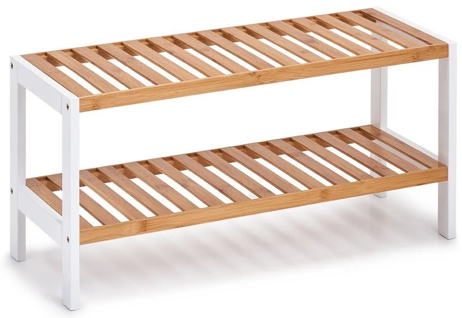 Raft pentru încălțăminte, din bambus și metal