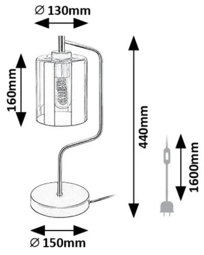 Veioza, Lampa de masa design modern Perez