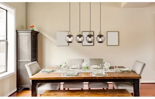 Lustră pe cablu POTTER 4xE27/25W/230V Globo 15860-4H