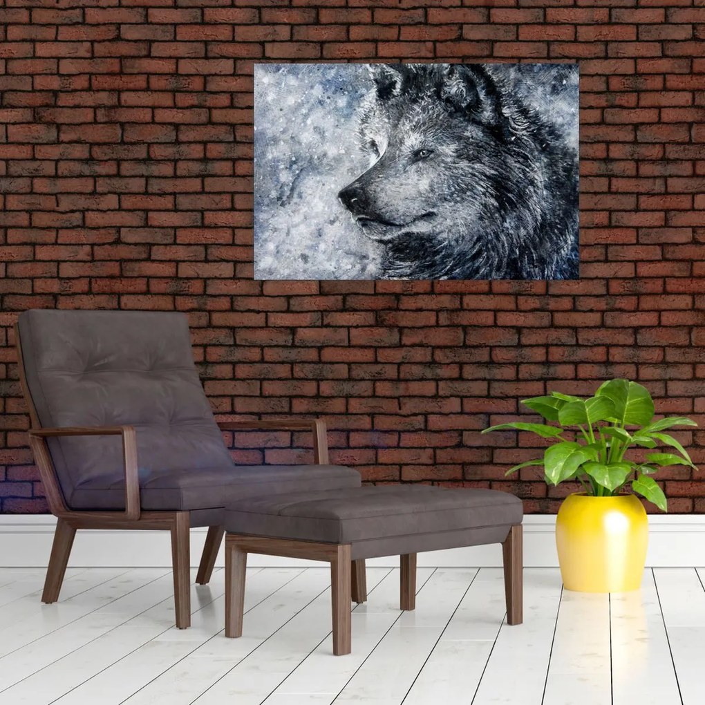 Tablou - Lupul din desene animate (90x60 cm)