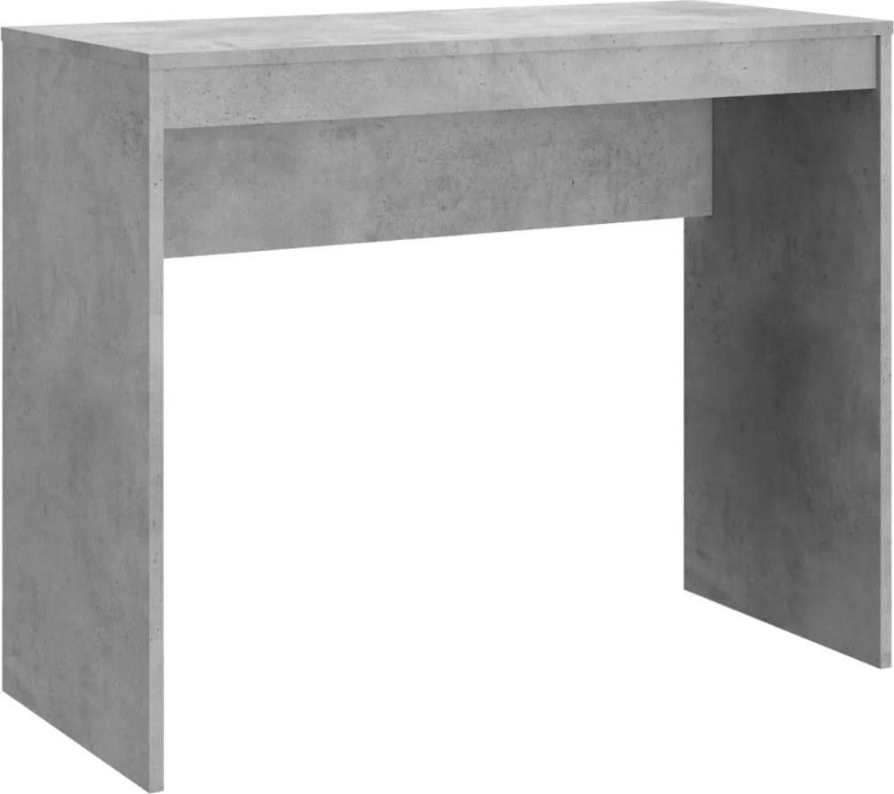 vidaXL Birou, gri beton, 90x40x72 cm, lemn prelucrat