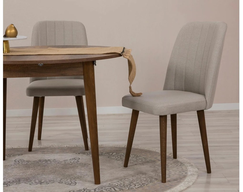 Set mobilier sufragerie Vlasta 3 (nuc + crem) (pentru 2 persoane). 1093764
