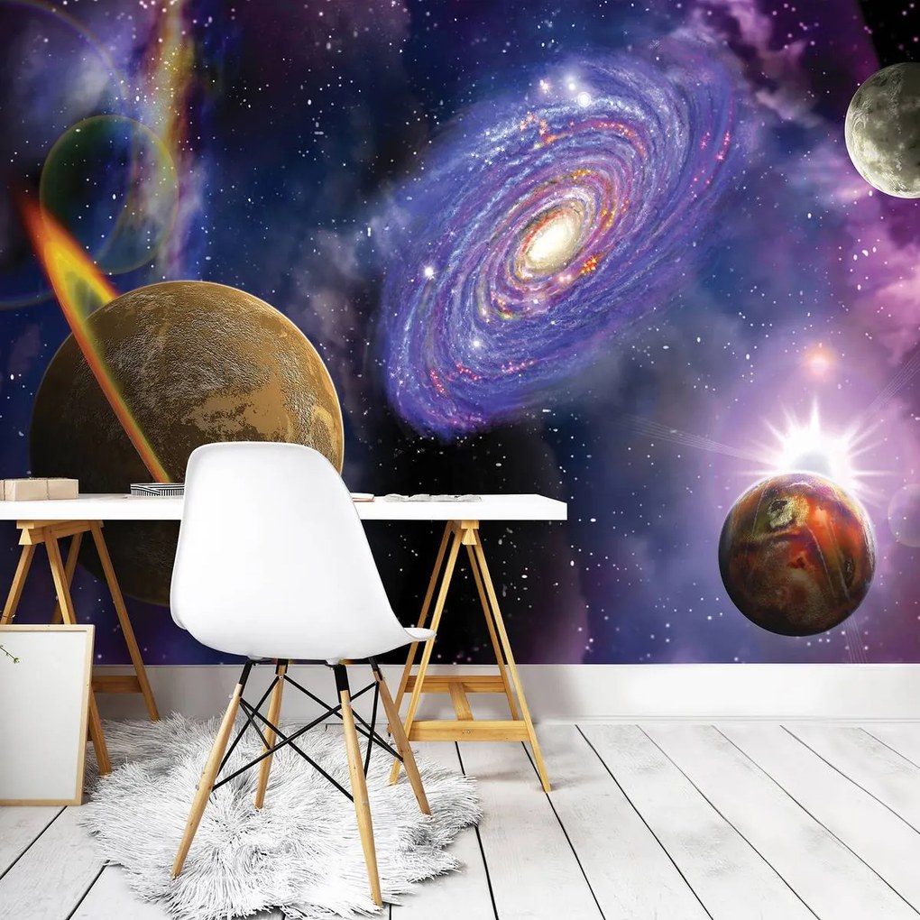 Fototapet - Planete cosmice (254x184 cm)