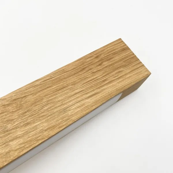 Pendul LED VERDE suspendat pe cablu, 18 W / 230 V, 3000 K, 76 cm, finisaj stejar