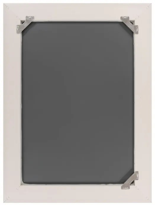 Oglinda dreptunghiulara cu rama din polistiren alba Scott, 79,5cm (L) x 59,5cm (L) x 5,2cm (H)