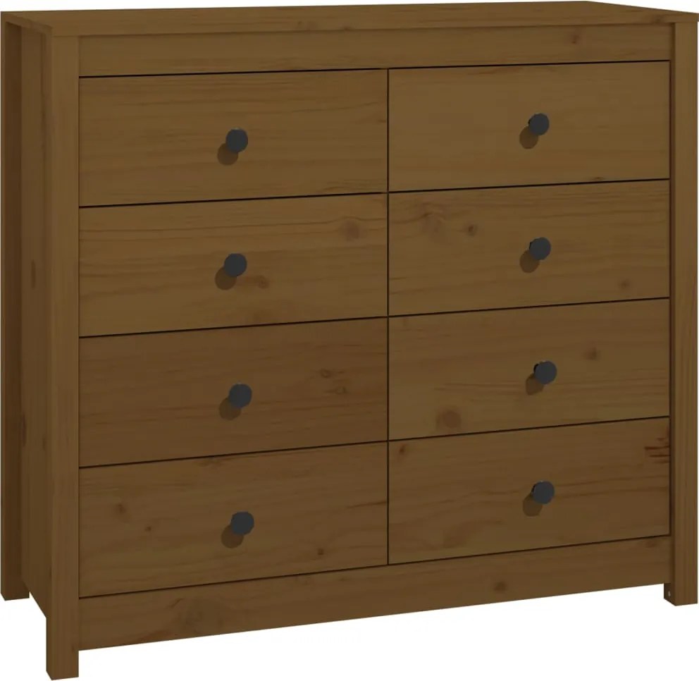 vidaXL Dulap lateral, maro miere, 100x40x90 cm, lemn masiv de pin