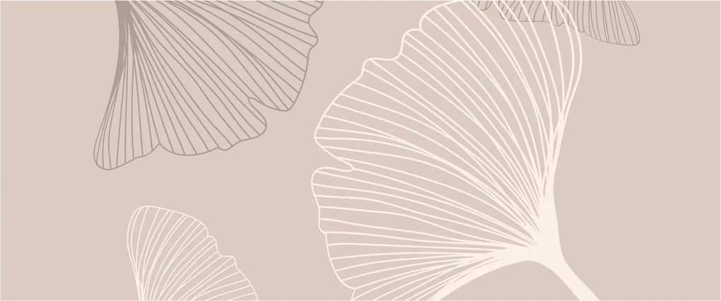 Tablou - Frunze bej N⁰6 (120x50 cm)