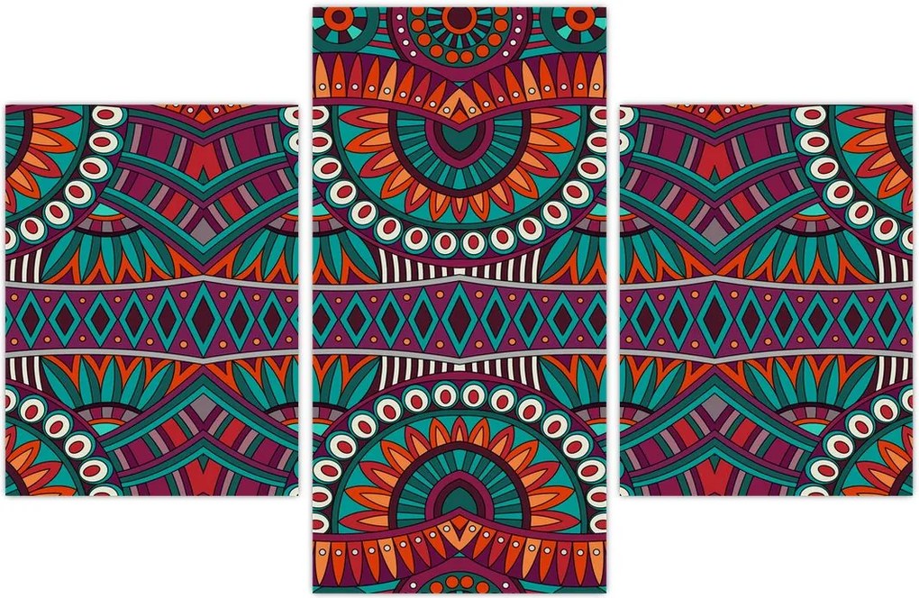 Tablou cu bastracție ornamentală (90x60 cm)