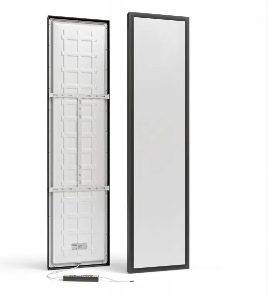 Panou LED aplicat 60W/230V 30x120 cm negru