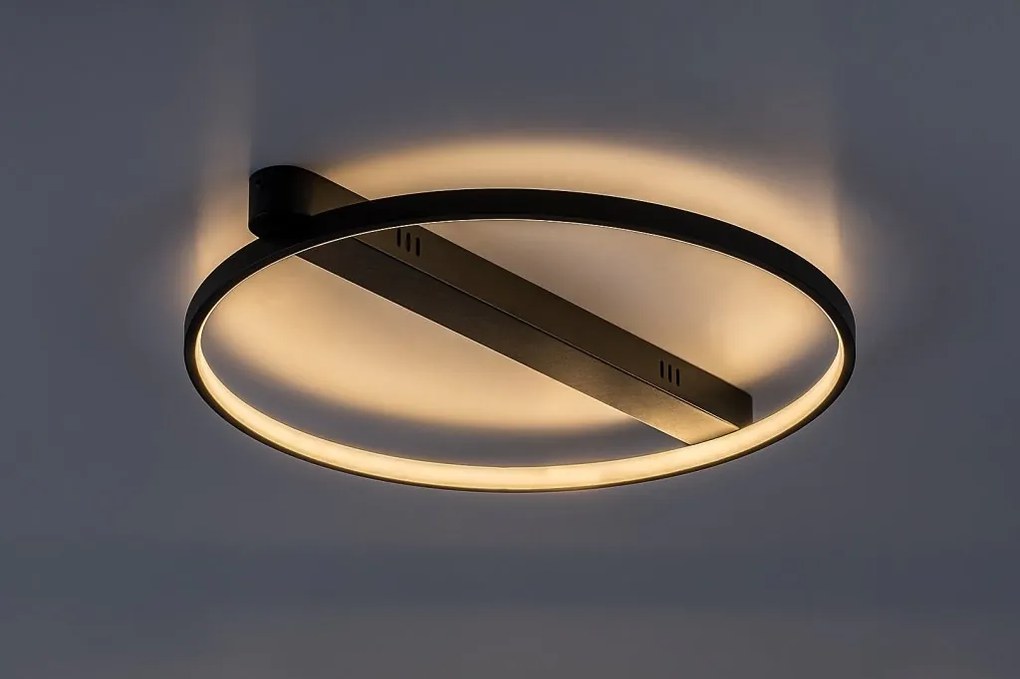 Plafoniera LED din metal negru Beliza