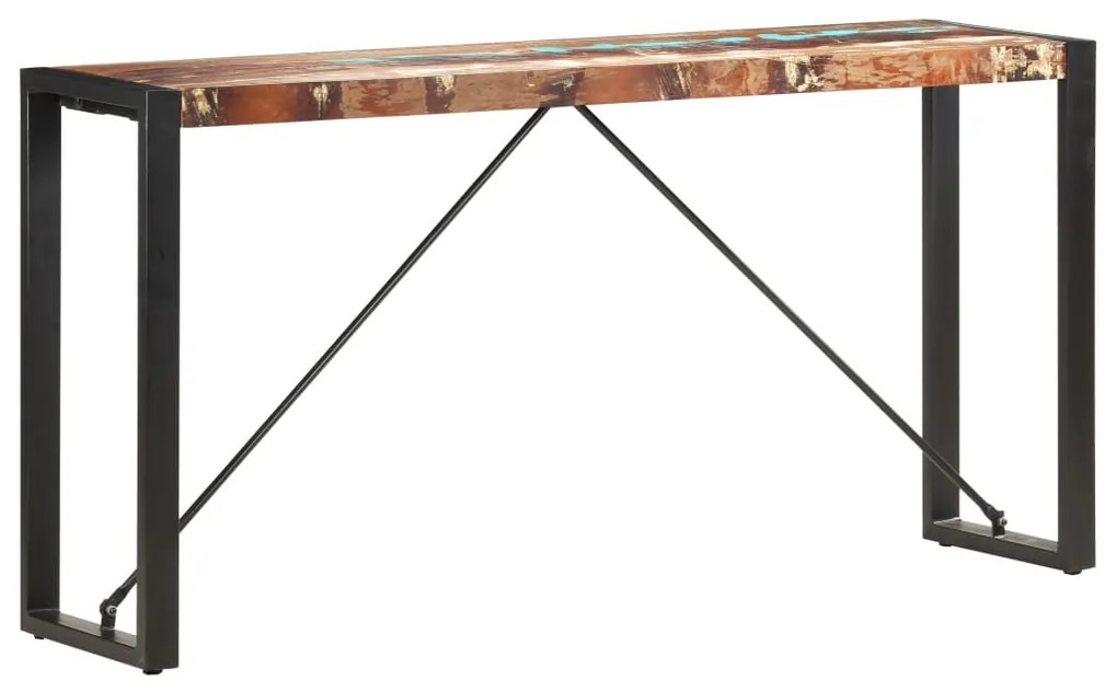 vidaXL Masă consolă, 150 x 35 x 76 cm, lemn masiv reciclat