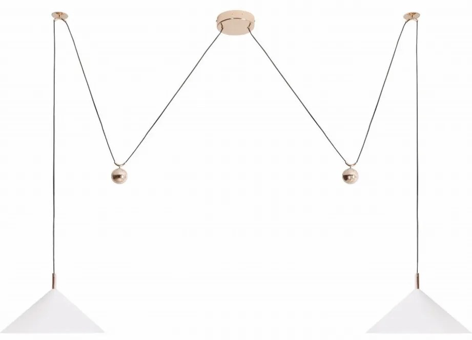 Lustra cu 2 pendule LED suspendate VULCANO II