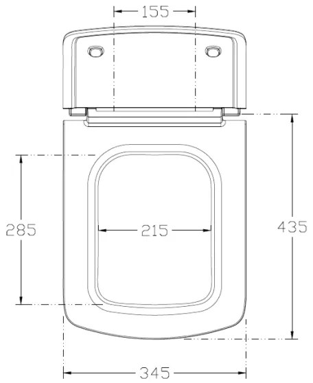 Isvea - Capac WC PURITY SoftClose, alb