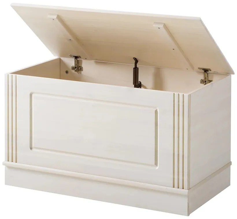 Cufăr alb din lemn de pin 80x45 cm Anita – Støraa