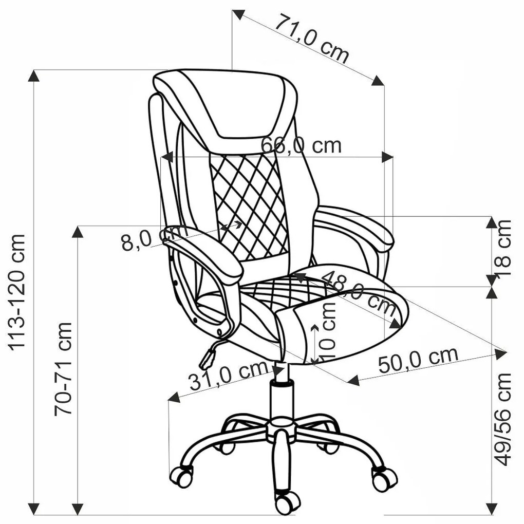 Fotoliu de birou Helter (gri). Promo -6%. 1092614