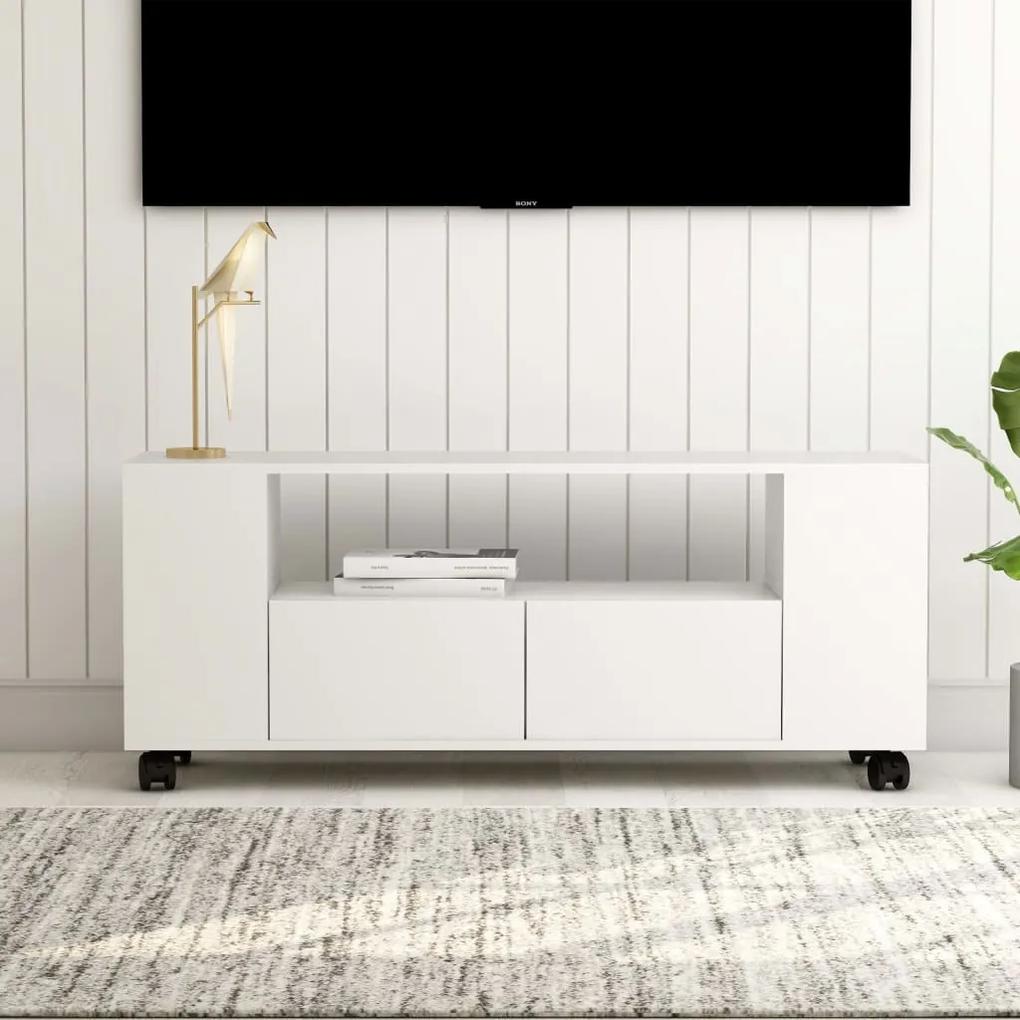 801346 vidaXL Comodă TV, alb, 120 x 35 x 43 cm, PAL