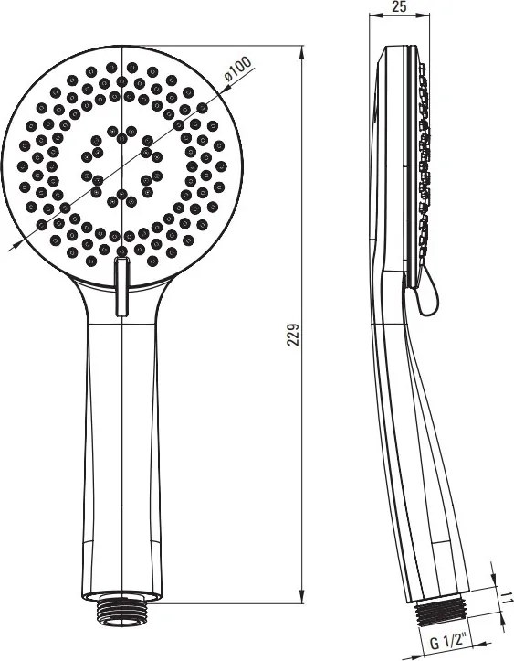 Arnika para de dus finisaj auriu / gold NQA_Z51S