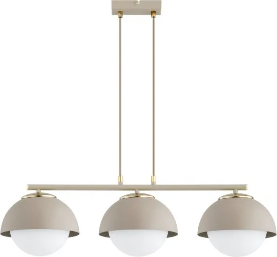 Brilagi - Lustru suspendat pe cablu COSMO 3xE27/60W/230V bej/auriu