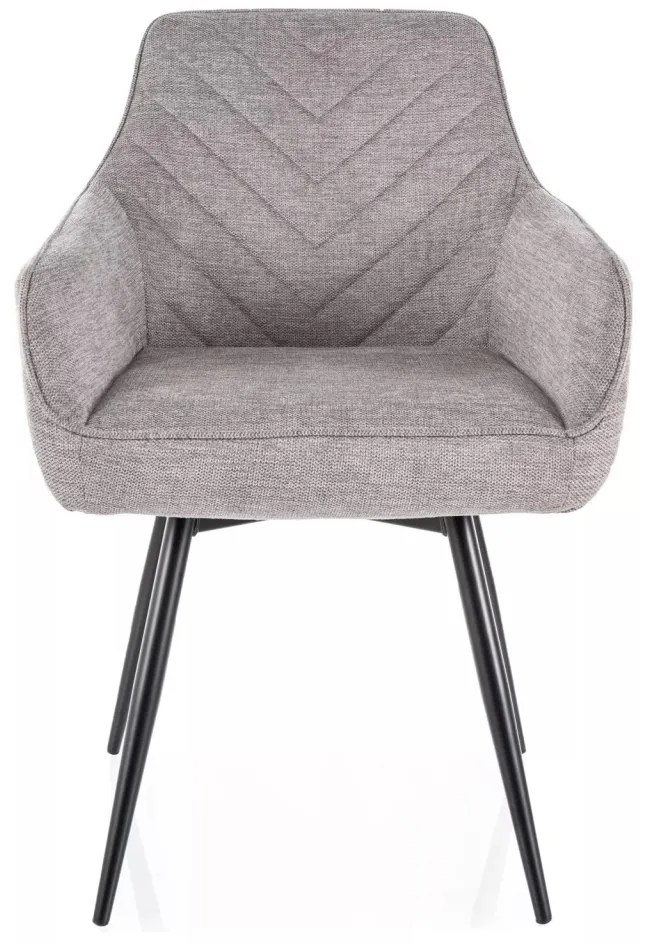 Scaun Servio gri/negru Brego07