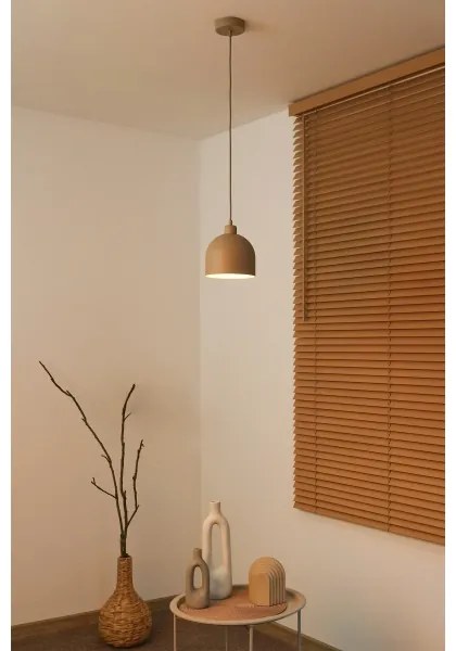 Duolla - Lustră pe cablu IRONLINE 1xE27/15W/230V Ø 17 cm bej