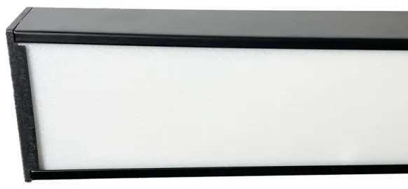 Plafonieră LED/32W/230V 4000K 120x13 cm negru