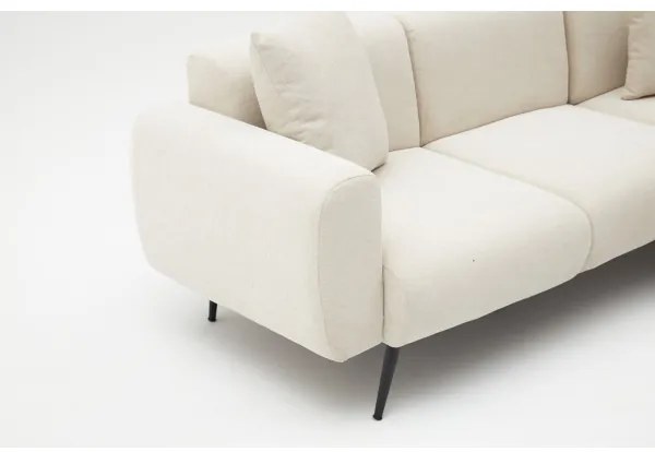 Colțar în L PISA, crem, pe partea dreaptă