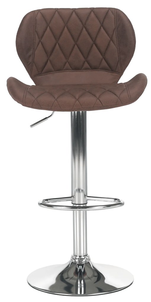 Scaun de bar, maro / crom, SOFALA
