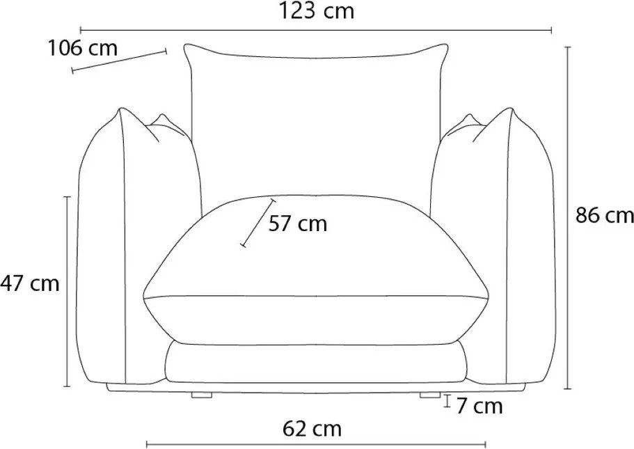 Fotoliu gri deschis Ernest – Bobochic Paris