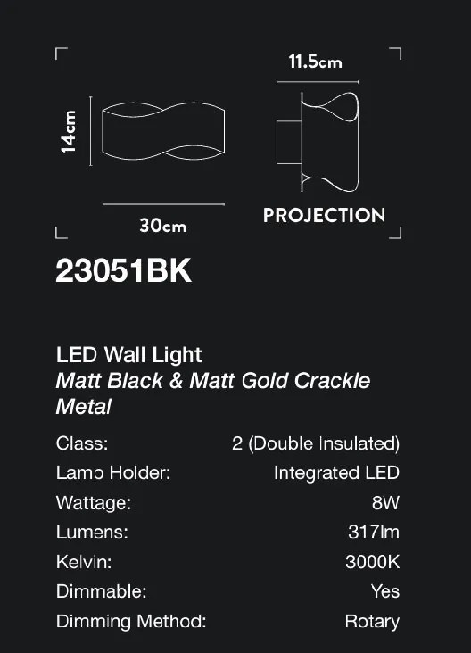 Aplica de perete LED design modern Belle