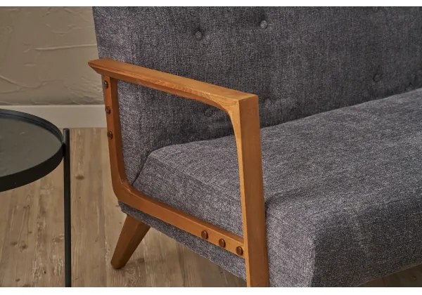 Canapea 2 locuri TUMI, gri