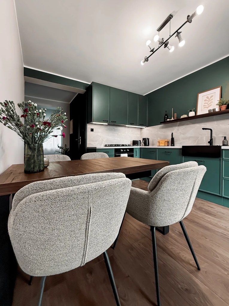 MAZZONI EXPORT GEORGIA Bej Latte (material Monza 60) - SCAUN MODERN TAPIȚAT BOUCLÉ PENTRU SALON/SUFRAGERIE/BIROU LOFT