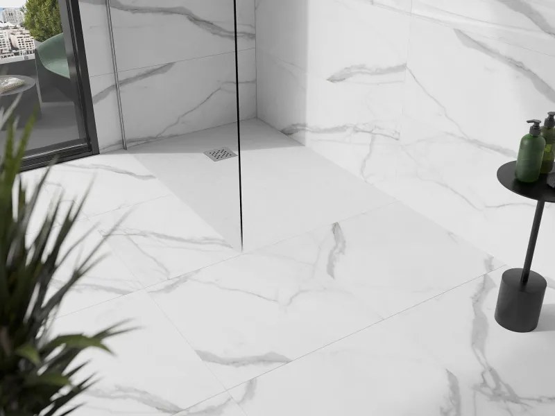 Mexen Stone+ cadă de duș dreptunghiulară din compozit 120 x 100 cm, albă - 44101012