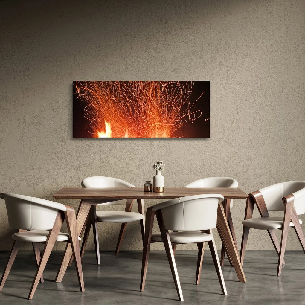 Tablou cu focul (120x50 cm)
