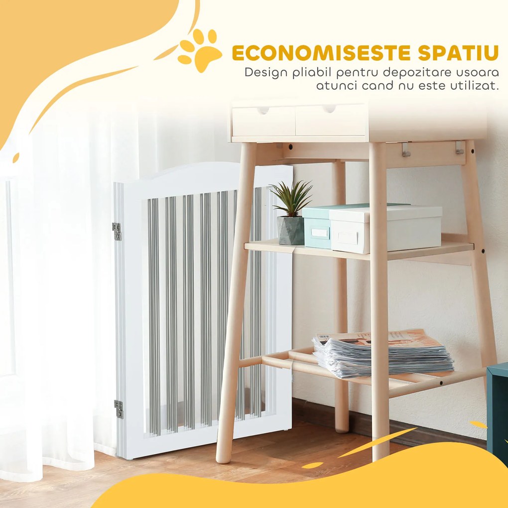 PawHut Gard Pliabil Câini Oțel | Aosom Romania