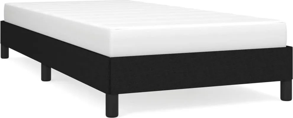 vidaXL Cadru de pat fără saltea țesătură neagră 90x190 cm