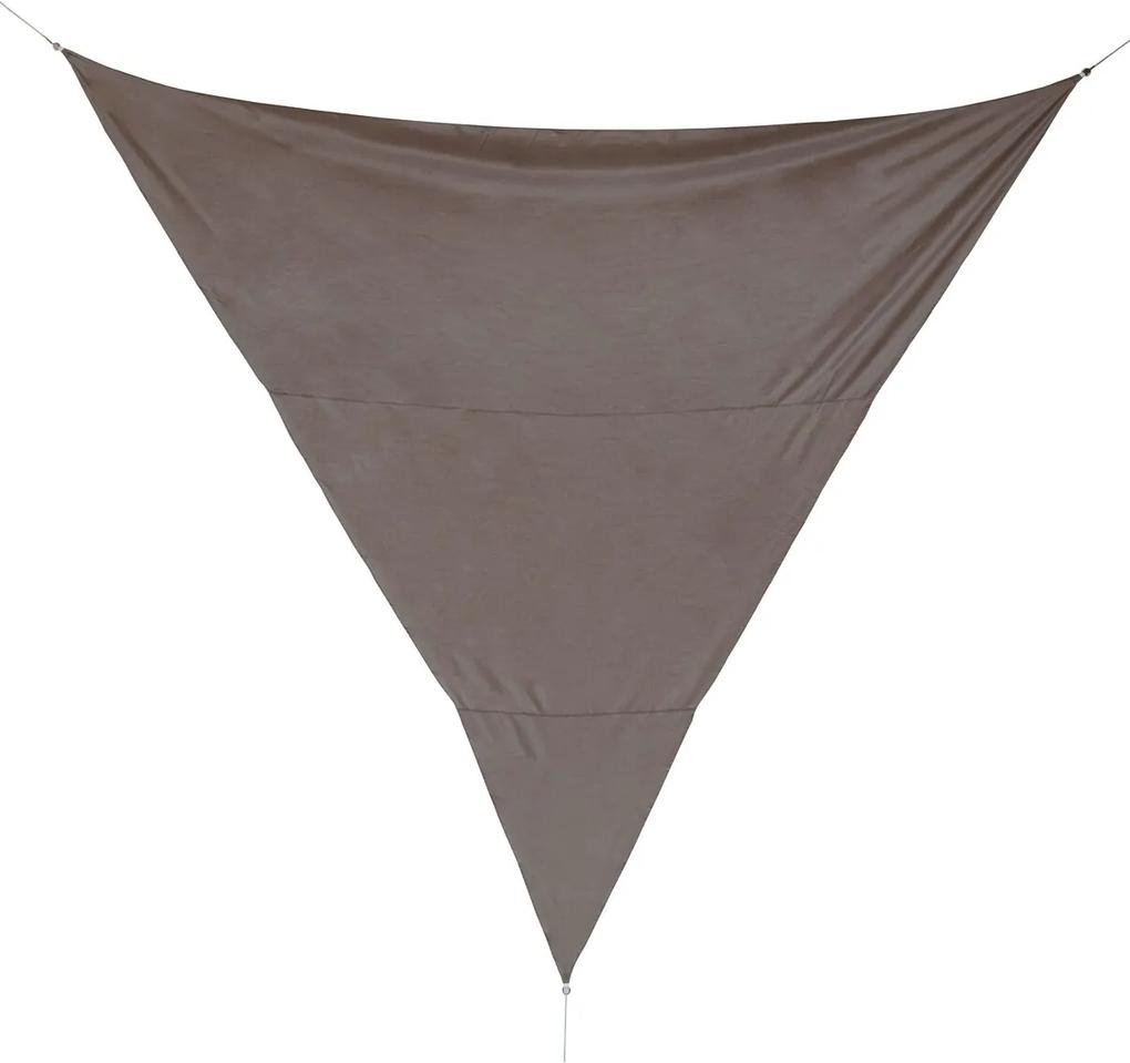 Parasolar triunghiular Sunshade, Bizzotto, 500 x 500 cm, poliester, grej