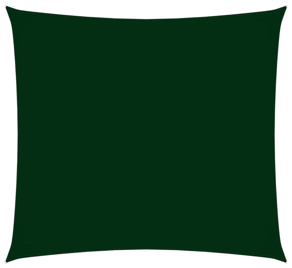 Parasolar, verde inchis, 4,5x4,5 m, tesatura oxford, patrat Morkegronn, 4.5 x 4.5 m