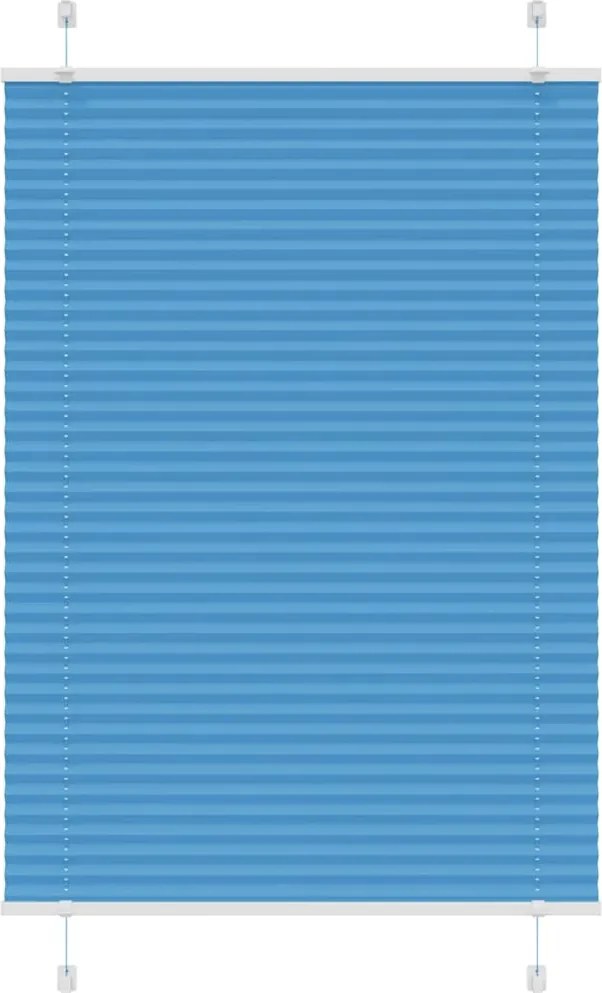 vidaXL Jaluzea plisată Albastru 90x150 cm Lățime țesătură 89,4 cm