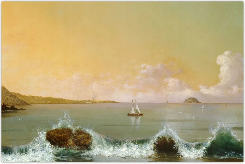 Tablou - Martin Johnson Heade, Rio de Janeiro Bay, reproducere (90x60 cm)