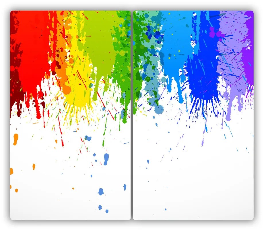 Tocator din sticla pete Rainbow