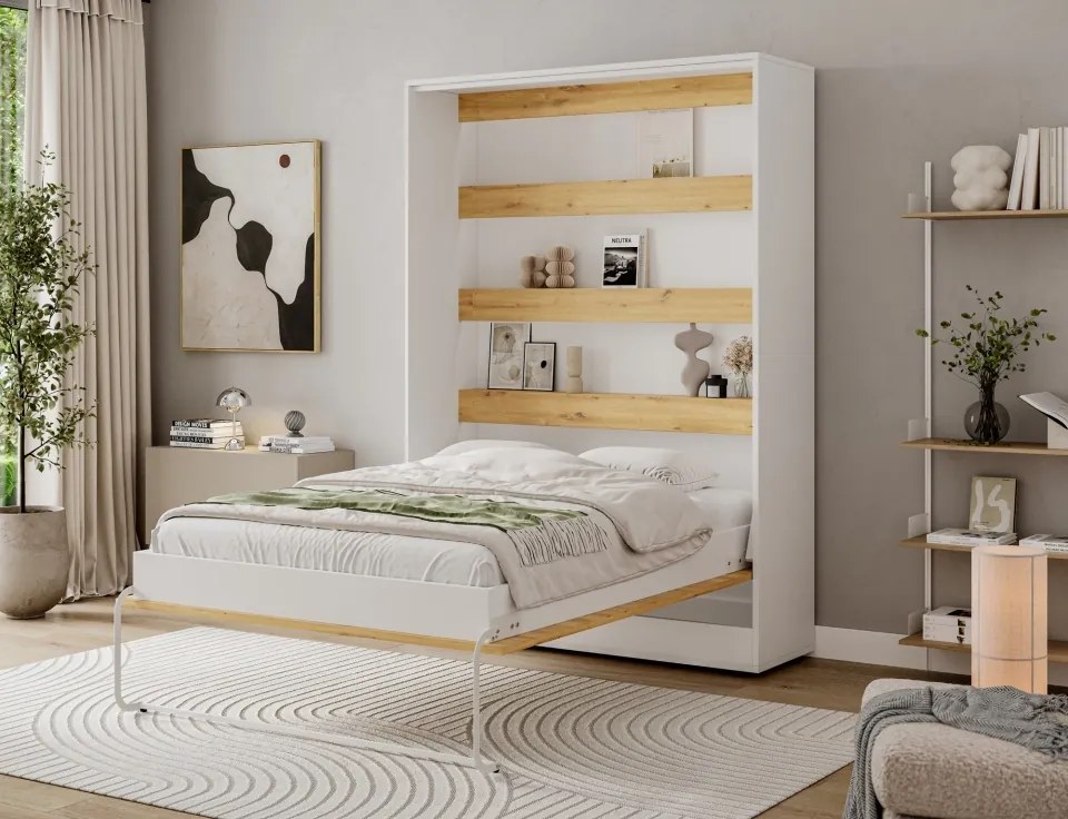 Pat rabatabil Devesto Vertical Wall 140 Artisan Eiche, 140x200 cm – Artisan Eiche