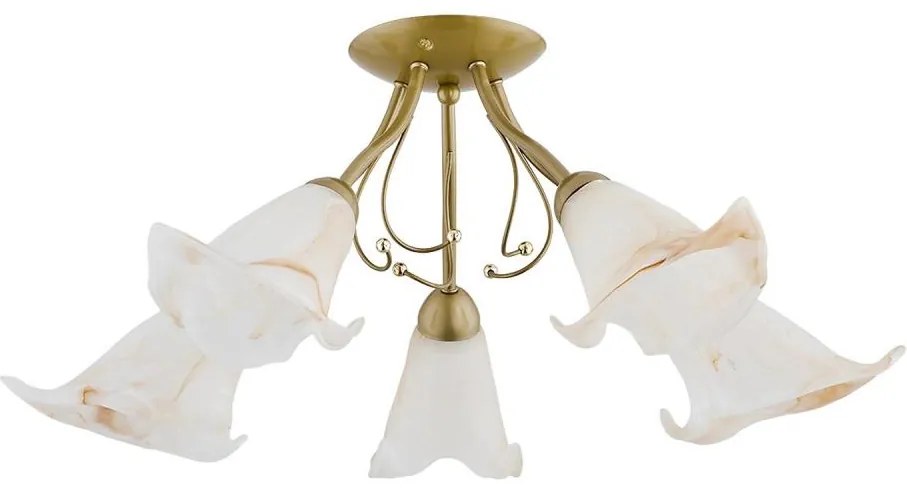 Lustră aplicată MARCELLO 5xE14/10W/230V auriu