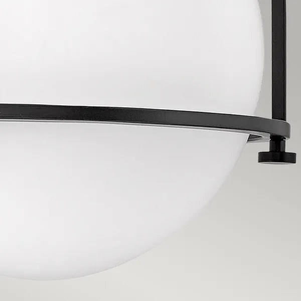 Quintiesse QN-SOMERSET-F-O-BK - Plafonieră SOMERSET, 1x E27/60W/230V, neagră