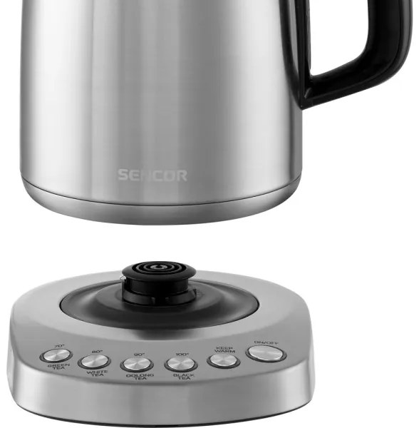 Fierbător de apă cu termoreglare 1,7 l 2200W/230V oțel inoxidabil Sencor