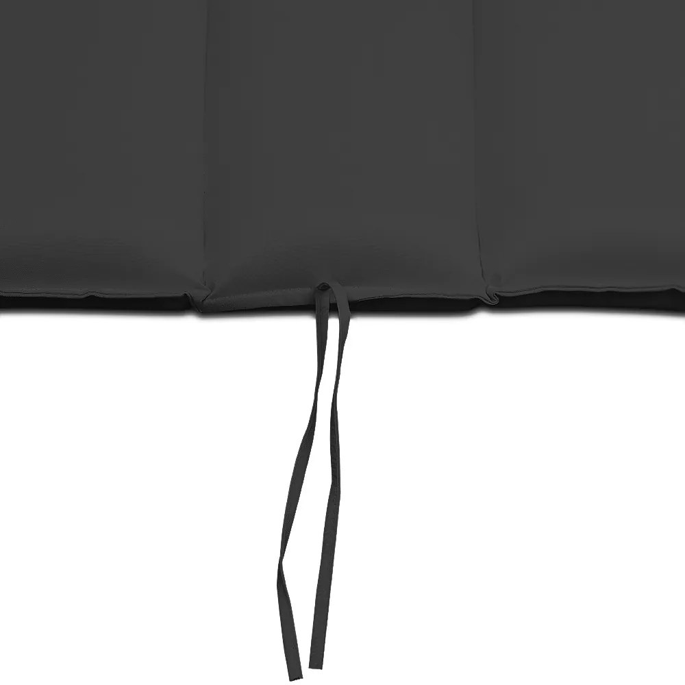 Detex Saltea pentru șezlong pentru saună BALI, 58x7x177cm, antracit